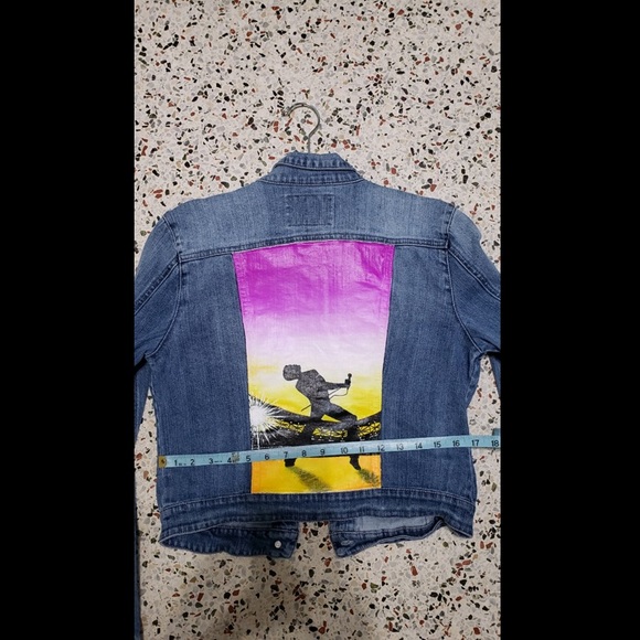 Hand Painted Bohemian Rhapsody Denim Jacket - Picture 11 of 12